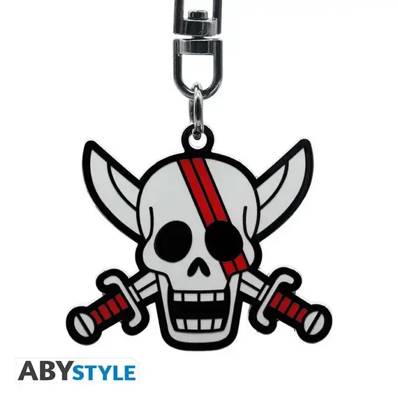 Brelok z metalu One Piece - Shanks Skull- Zdjęcie 2