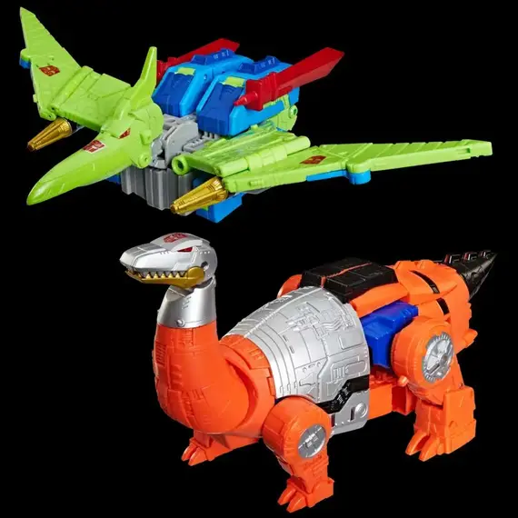 Zestaw 2 figurek Transformers Age of the Primes Leader Class - G2 Universe Dinobots Swoop & Sludge- Zdjęcie 2