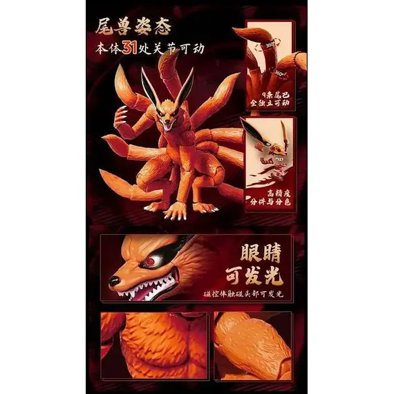Model do składania Naruto Shippuden Blokees Action Edition - Kurama- Zdjęcie 4