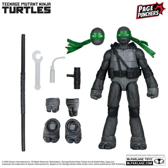 Figurka z komiksem Teenage Mutant Ninja Turtles Page Punchers - Raphael (Black White & Green) [Red Platinum Edition]- Zdjęcie 2