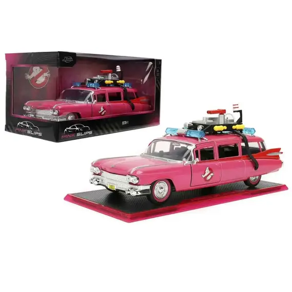 Model samochodu Pogromcy duchów 1/24 - Ecto-1 (Pink Variant) Limited Edition