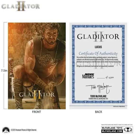 Figurka Gladiator II Movie Maniacs - Lucjusz- Zdjęcie 8