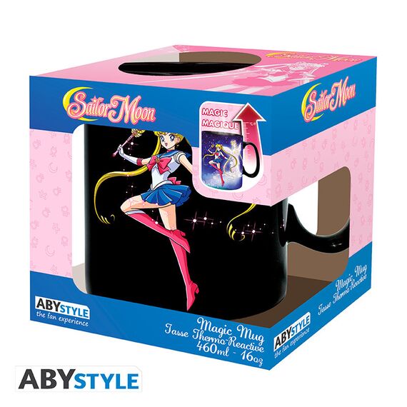 Duży kubek zmieniający kolor Czarodziejka z Księżyca - Sailor Moon & Chibi (460 ml)- Zdjęcie 10