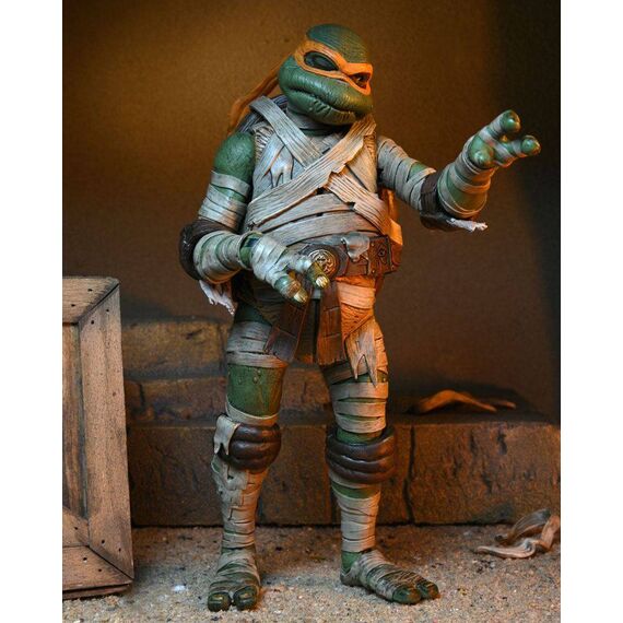 Figurka Universal Monsters x Teenage Mutant Ninja Turtles - Ultimate Michelangelo as The Mummy- Zdjęcie 15