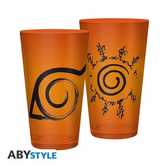 Duża szklanka Naruto Shippuden - Konoha & Seal (400 ml)- Zdjęcie 3