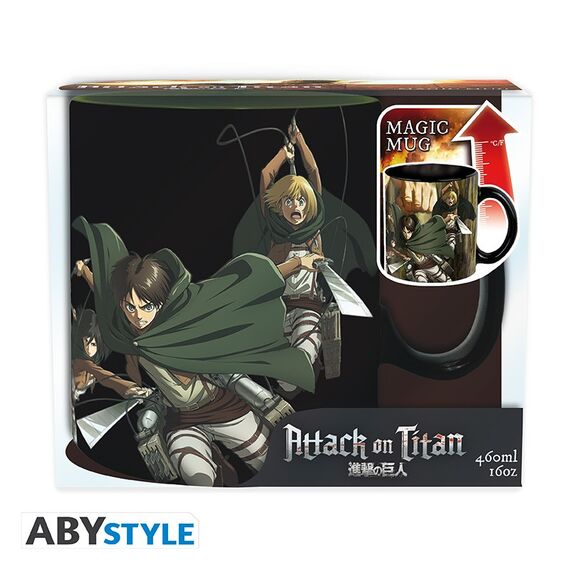 Duży kubek zmieniający kolor Attack on Titan - Titan Eren S3 (460 ml)- Zdjęcie 6