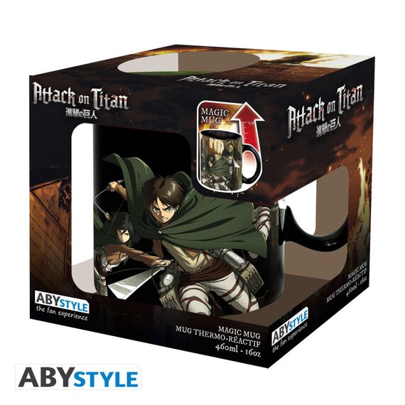 Duży kubek zmieniający kolor Attack on Titan - Titan Eren S3 (460 ml)- Zdjęcie 8