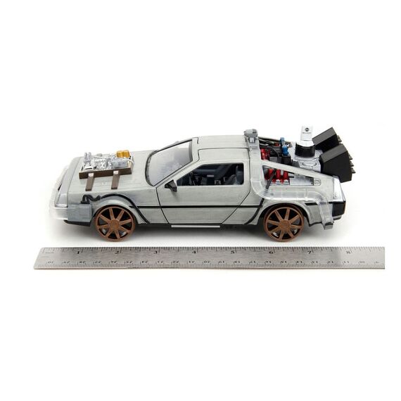 Model samochodu Powrót do przyszłości 3 1/24 - DeLorean Time Machine- Zdjęcie 10
