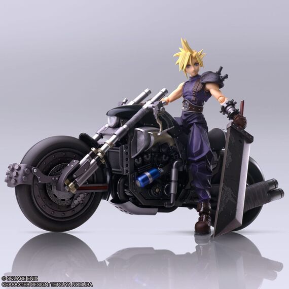 Figurka z pojazdem Final Fantasy VII Bring Arts - Cloud Strife & Hardy-Daytona- Zdjęcie 3