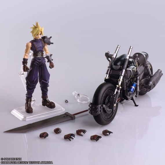 Figurka z pojazdem Final Fantasy VII Bring Arts - Cloud Strife & Hardy-Daytona- Zdjęcie 18