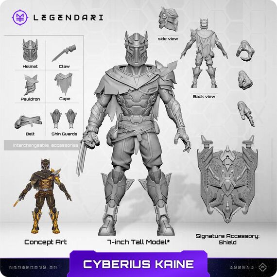Figurka Legendari - Cyberius Kaine- Zdjęcie 6