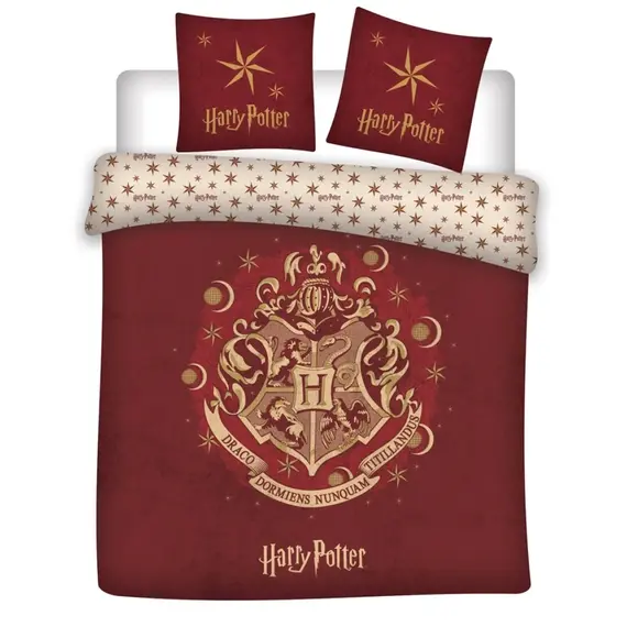 Komplet poszewek na pościel Harry Potter - Hogwart (200x200 cm)