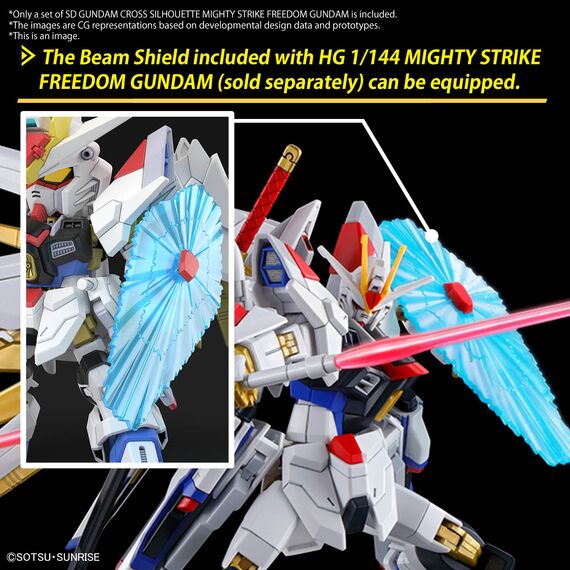 Model figurki GUNDAM SD Cross Silhouette - Mighty Strike Freedom Gundam- Zdjęcie 12