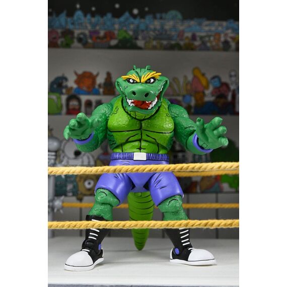 Figurka Teenage Mutant Ninja Turtles (Archie Comics) - Stump Wrestling Leatherhead- Zdjęcie 2