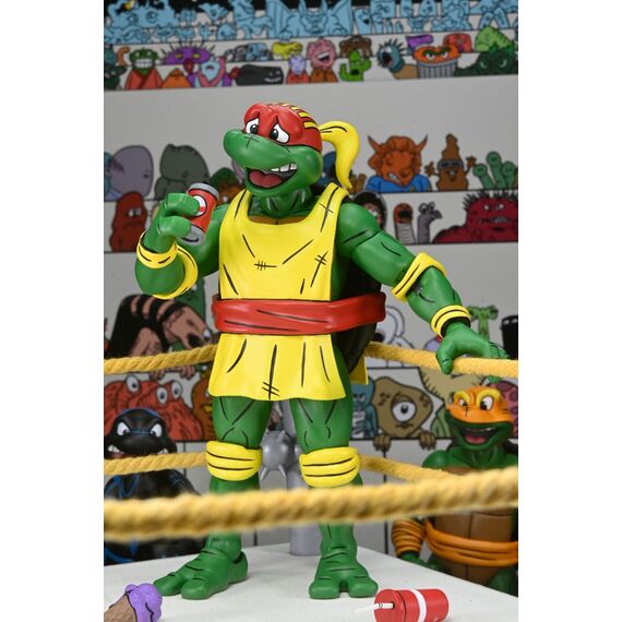 Zestaw 4 figurek Teenage Mutant Ninja Turtles (Archie Comics) - Stump Wrestling Turtles- Zdjęcie 12