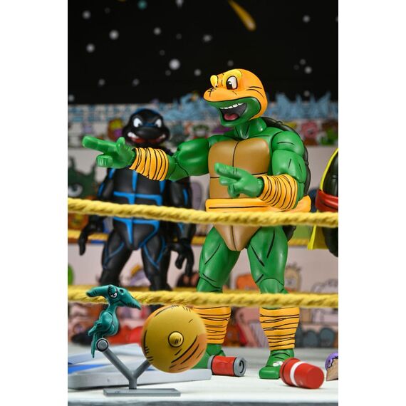 Zestaw 4 figurek Teenage Mutant Ninja Turtles (Archie Comics) - Stump Wrestling Turtles- Zdjęcie 18
