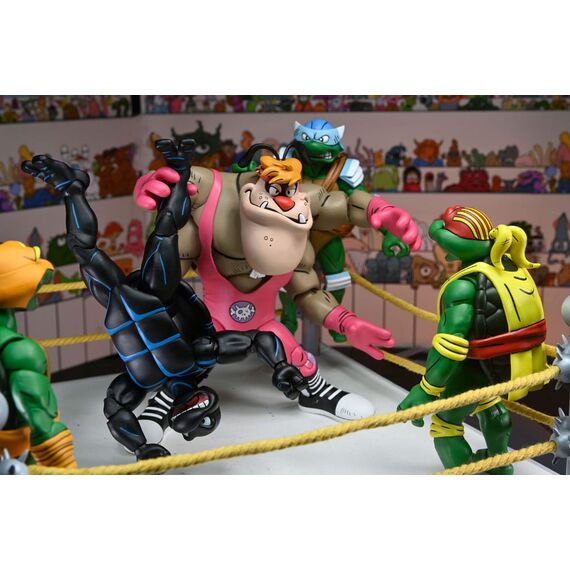 Zestaw 4 figurek Teenage Mutant Ninja Turtles (Archie Comics) - Stump Wrestling Turtles- Zdjęcie 5