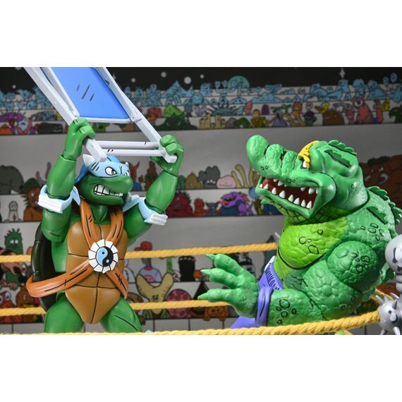Zestaw 4 figurek Teenage Mutant Ninja Turtles (Archie Comics) - Stump Wrestling Turtles- Zdjęcie 11