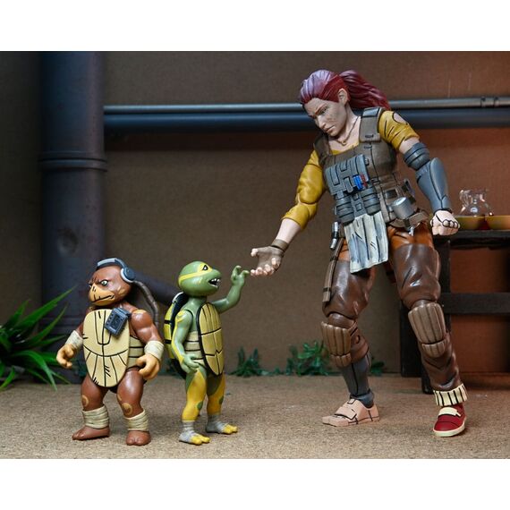 Figurki TMNT: The Last Ronin Lost Years - Grammy April with Baby Yi & Moja- Zdjęcie 32
