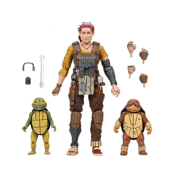 Figurki TMNT: The Last Ronin Lost Years - Grammy April with Baby Yi & Moja- Zdjęcie 2