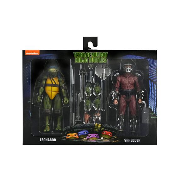 Zestaw 2 figurek Teenage Mutant Ninja Turtles (1990) - Shredder vs Leonardo (Rooftop Battle)- Zdjęcie 12