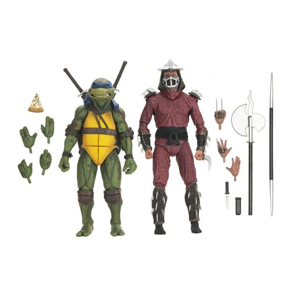 Zestaw 2 figurek Teenage Mutant Ninja Turtles (1990) - Shredder vs Leonardo (Rooftop Battle)- Zdjęcie 3
