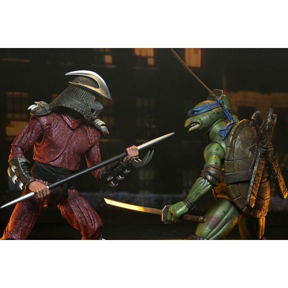 Zestaw 2 figurek Teenage Mutant Ninja Turtles (1990) - Shredder vs Leonardo (Rooftop Battle)- Zdjęcie 42