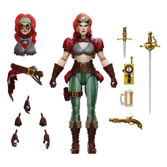 Figurka Legenderry Red Sonja Epic H.A.C.K.S. 1/12 - Red Sonja (Steampunk Legend)- Zdjęcie 6