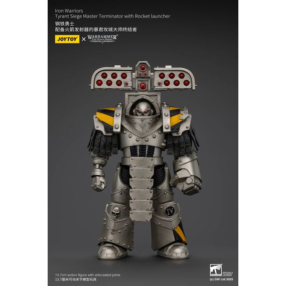 Figurka Warhammer Herezja Horusa 1/18 - lron Warriors Tyrant Siege Master Terminator with Rocket launcher- Zdjęcie 4