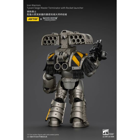 Figurka Warhammer Herezja Horusa 1/18 - lron Warriors Tyrant Siege Master Terminator with Rocket launcher- Zdjęcie 6