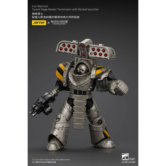 Figurka Warhammer Herezja Horusa 1/18 - lron Warriors Tyrant Siege Master Terminator with Rocket launcher- Zdjęcie 2