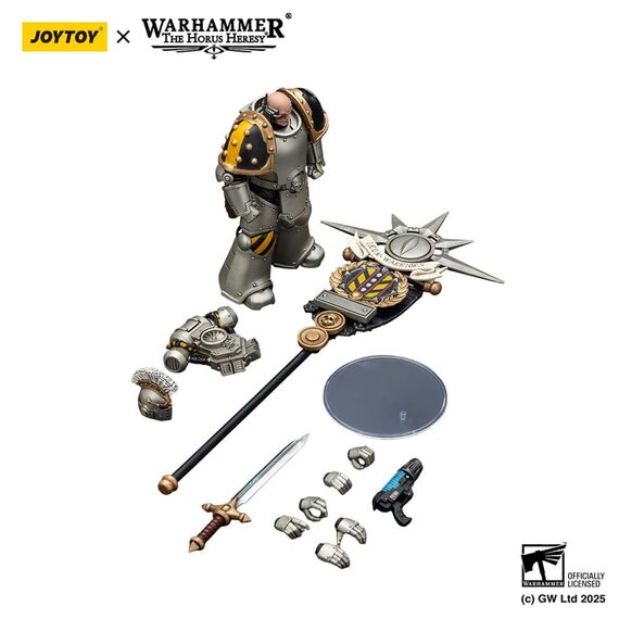Figurka Warhammer Herezja Horusa 1/18 - lron Warriors, Command Squad Chosen with Legion Standard- Zdjęcie 2