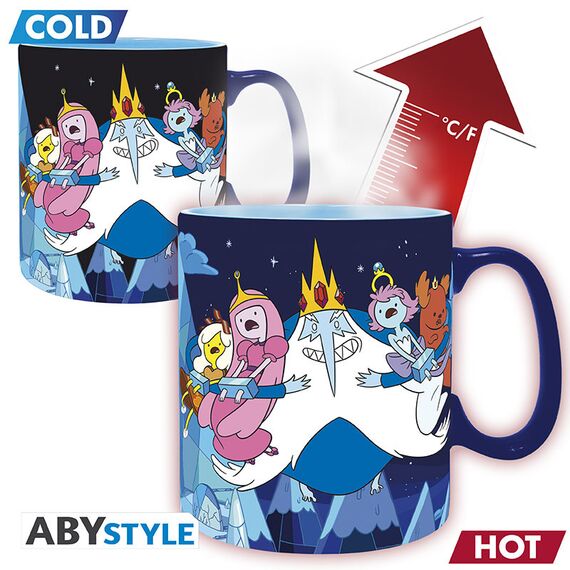 Duży kubek zmieniający kolor Adventure Time (460 ml)