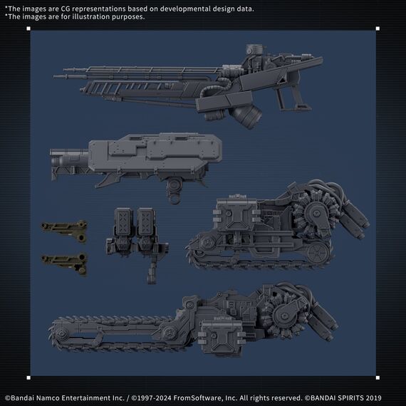 Figurka do złożenia Armored Core VI 30MM - RaD CC-3000 Wrecker Milk Tooth / Honest Brute- Zdjęcie 14