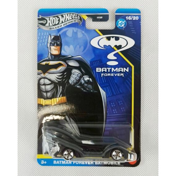 Model pojazdu Hot Wheels Silver Series DC 1/64 - Batmobile (Batman Forever) JBY22