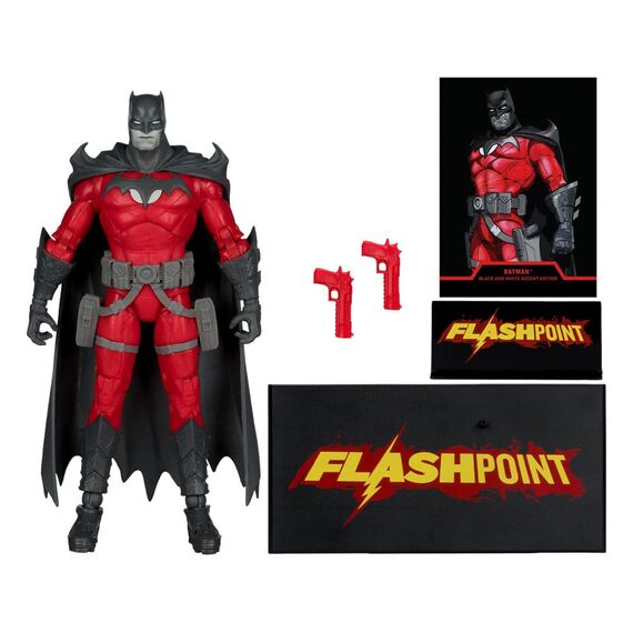 Figurka DC Multiverse Limited Edition - Flashpoint Batman (Black & White Accent Edition) (Gold Label)- Zdjęcie 4