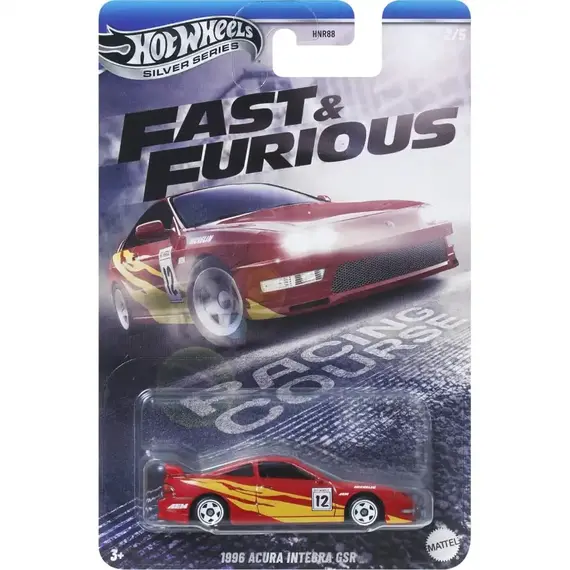 Model pojazdu Hot Wheels Silver Series 1/64 - 1996 Acura Integra GSR (Szybcy i Wściekli) (JBY40)