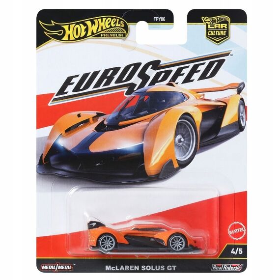 Model pojazdu Hot Wheels Premium EuroSpeed 1/64 - McLaren Solus GT (JBK78)