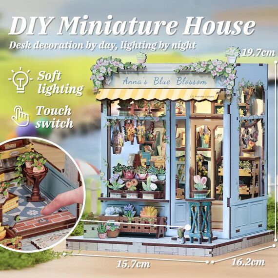 Drewniany model do sklejania Miniature House - Sweet Marie- Zdjęcie 4