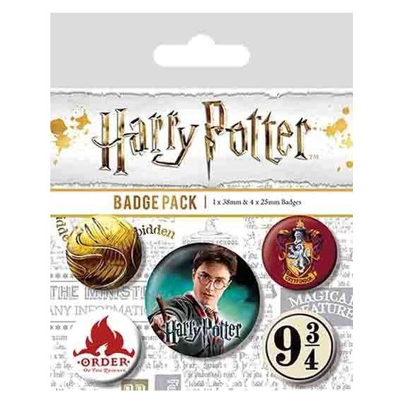 Przypinki Harry Potter - Gryffindor (5 szt.)