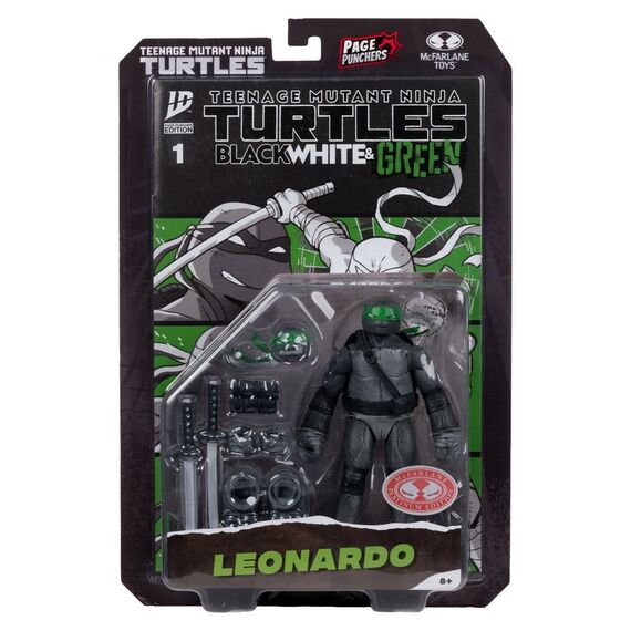 Figurka z komiksem Teenage Mutant Ninja Turtles Page Punchers - Leonardo (Black White & Green) [Red Platinum Edition]- Zdjęcie 15