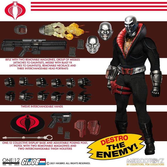 Figurka G.I. Joe 1/12 Destro- Zdjęcie 12