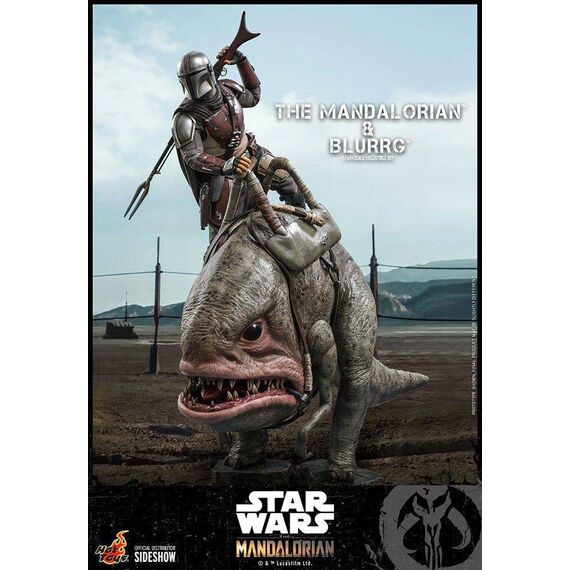 Zestaw figurek Star Wars The Mandalorian 1/6 The Mandalorian i Blurrg- Zdjęcie 7