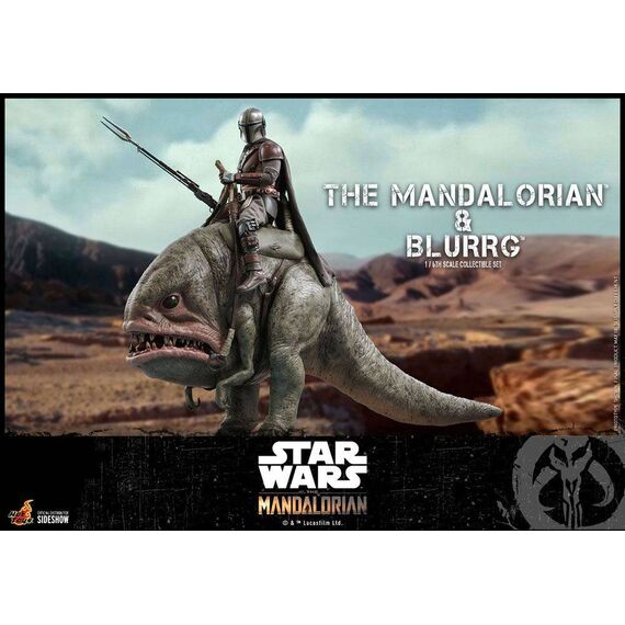 Zestaw figurek Star Wars The Mandalorian 1/6 The Mandalorian i Blurrg- Zdjęcie 10