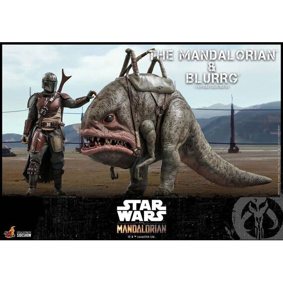 Zestaw figurek Star Wars The Mandalorian 1/6 The Mandalorian i Blurrg- Zdjęcie 11