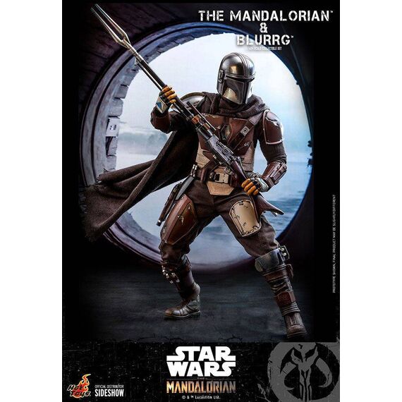 Zestaw figurek Star Wars The Mandalorian 1/6 The Mandalorian i Blurrg- Zdjęcie 12