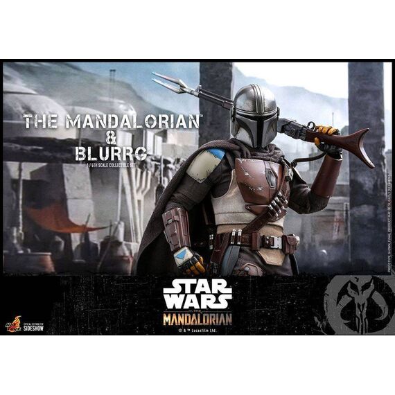 Zestaw figurek Star Wars The Mandalorian 1/6 The Mandalorian i Blurrg- Zdjęcie 14