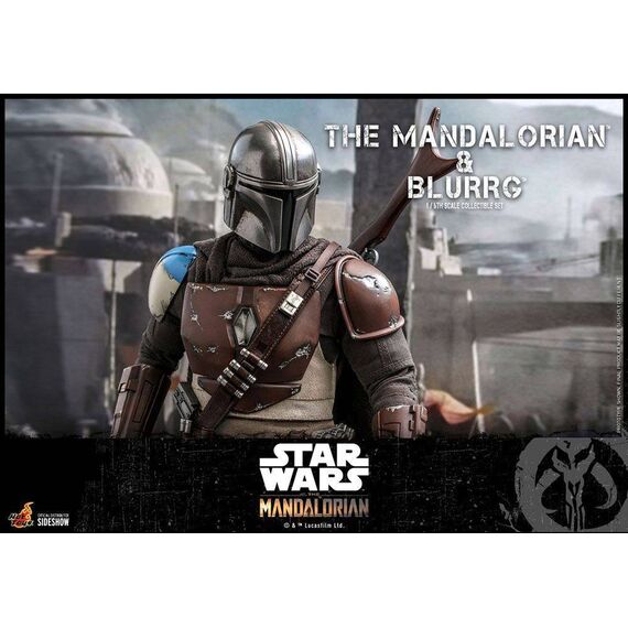 Zestaw figurek Star Wars The Mandalorian 1/6 The Mandalorian i Blurrg- Zdjęcie 15