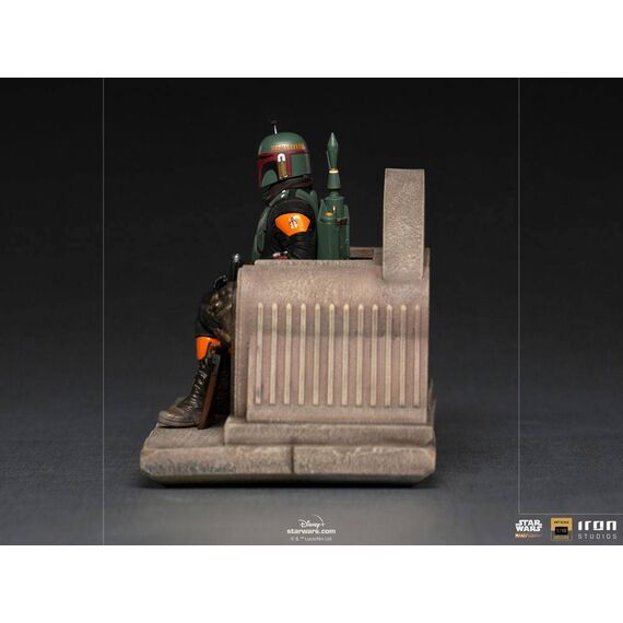 Figurka Star Wars The Mandalorian Deluxe Art Scale 1/10 Boba Fett on Throne- Zdjęcie 3