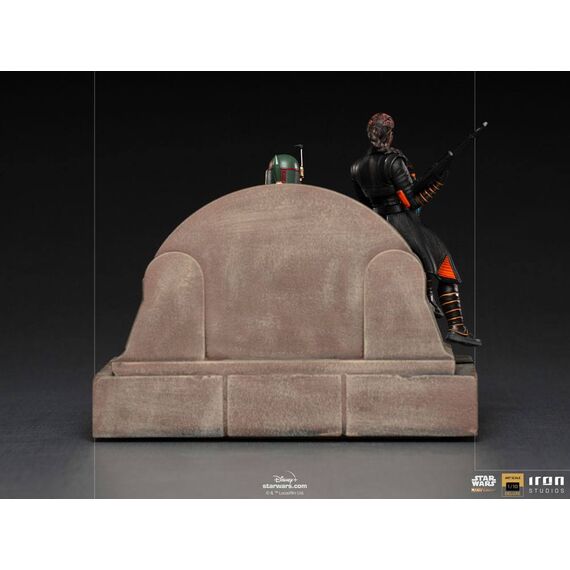 Figurka Star Wars The Mandalorian Deluxe Art Scale 1/10 Boba Fett & Fennec on Throne- Zdjęcie 5